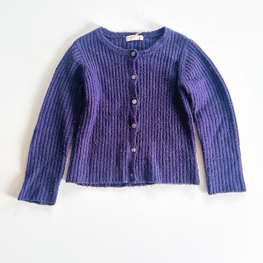 Anais & I Purple Knit Cardigan — Size 6Y